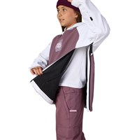 Youth Waterproof Hoody - White Colorblock