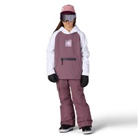 Youth Waterproof Hoody - White Colorblock