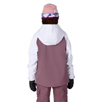 Youth Waterproof Hoody - White Colorblock