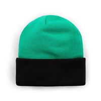 Youth Wreath Fleece Lined Beanie - Deep Green