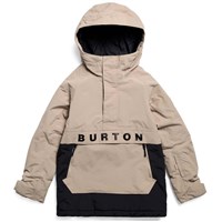 Kids' Burton Frostner 2L Anorak Jacket - Summit Taupe / True Black