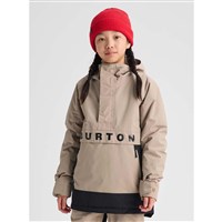 Kids' Burton Frostner 2L Anorak Jacket - Summit Taupe / True Black