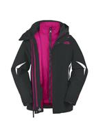 F11 Girls Boundary Triclimate 3-in-1 Jacket (TNF Black) - Studio Shot