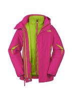 F11 Girls Boundary Triclimate 3-in-1 Jacket (Fusion Pink) - The North Face Girls Boundary Triclimate Jacket (Fusion Pink) Studio
