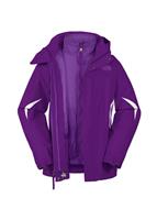 Girls Boundary Triclimate 3-in-1 Jacket (Gravity Purple) - The North Face Girls Boundary Triclimate Jacket (Gravity Purple) Studio