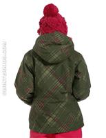 Girls Chic to Peak 3-in-1 Parka (Surplus Green/Very Pink) - Back View