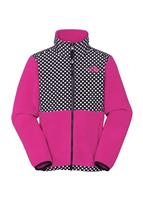 Girls Printed Denali Jacket (Fusion Pink) - Studio View                                                                                                                                           