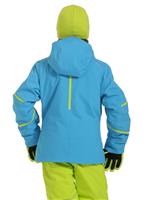 Girls Exhilaration Jacket (Blue Bay/Sharp Lime) - Back View