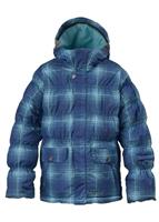 Girls Allure Puffy Jacket (Robins Egg Blur Plaid) - Closeout - Studio Shot