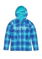 Girls Bonded Empress Fleece (Robins Egg Blur Plaid) - Closeout - Girl's Bonded Empress Fleece (Robin's Egg Blur Plaid) - Closeout