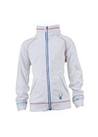 Girls Damsel Fleece Jacket (White) - Alt. View