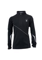 Girls Flicker Fleece T-Neck (Black) - Studio View