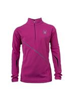 Girls Flicker Fleece T-Neck (Fuchsia) - Studio View
