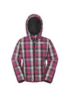 Girls Reversible Down Moondoggy Jacket (TNF Black) - Reverse Side                                                                                                                                          