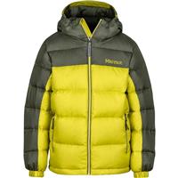 Youth Guides Down Hoody - Citronelle / Beetle Green
