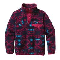 Patagonia Lightweight Synchilla Snap-T Pullover - Girl's - Lightning / Portofino Pink
