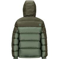 Youth Guides Down Hoody - Crocodile / Rosin Green