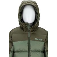 Youth Guides Down Hoody - Crocodile / Rosin Green