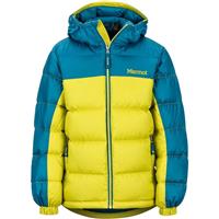 Youth Guides Down Hoody - Citronelle / Moroccan Blue