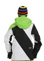 Merit Insulated Jacket (White) - Back View                                                                                                                                             