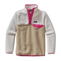 Patagonia Lightweight Synchilla Snap-T Pullover - Girl's - El Cap Khaki