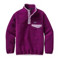 Patagonia Lightweight Synchilla Snap-T Pullover - Girl's - Violet Red - Girl's Lightweight Synchilla Snap-T Pullover