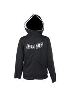Penalty Hooded Full Zip-Logo (Black) - Studio Shot