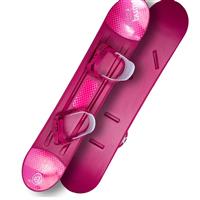 Lucky Bums Plastic Snowboard - Pink