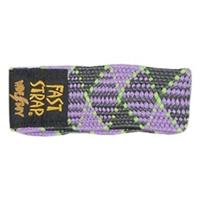 Fast Strap Wide Boy Ski Strap (2 per pack) - Purple Checkers Lime