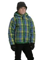 Boys Reversible Down Moondoggy Jacket (Rad Green) - Reverse Side