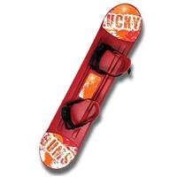 Lucky Bums Plastic Snowboard - Red