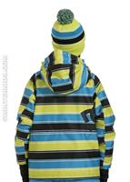 F11 Boys Servo Jacket (Tennis/Blue Jewel Stripe) - Back View