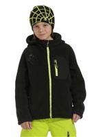 Boys Funnel Fleece Jacket (Black/Black/Sharp Lime) - Boys Funnel Fleece Jacket (Black/Black/Sharp Lime)