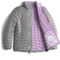 Girls Thermoball Full Zip Jacket - Metallic Silver