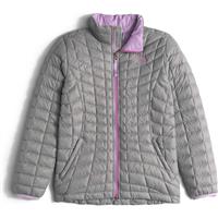 Girls Thermoball Full Zip Jacket - Metallic Silver