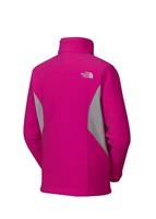 Girls Khumbu Jacket (Fusion Pink) - Back View