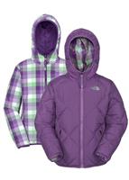 F11 Girls Reversible Down Moondoggy Jacket (Gravity Purple) - The North Face Girls Reversible Moondoggy Jacket (Gravity Purple) Studio