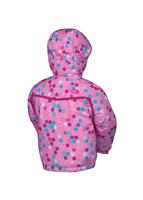 Toddler Lotta Dots Jacket (Ruffle Pink Print) - Back View