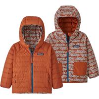 Baby Reversible Down Sweater Hoody - Owl See You Later / Sandhill Rust (OLSA)