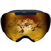 Double Lens Goggle - Black Frame w/ Amber Lens (A60-Amber)