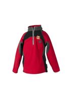 Boys Wheelie Fleece Top (True Red) - Studio Shot