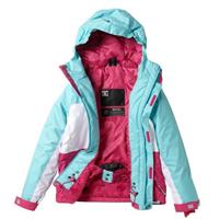 Girls Amo Jacket (White/Crazy Pink/Blue Radiance) - White / Crazy Pink / Blue Radiance
