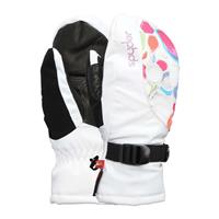 F11 Girls Astrid Glove (Black) - White Glass Print