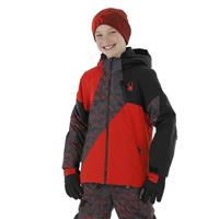 Spyder Ambush Jacket - Boy's - Volcano Network Print