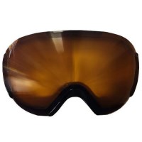 Double Lens Goggle - White Frame w/ Amber Lens (A59-Amber)