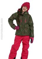 Girls Chic to Peak 3-in-1 Parka (Surplus Green/Very Pink) - Alternate View