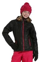 Girls Snow Flame Jacket (Black Emboss) - Girls Snow Flame Jacket (Black Emboss)