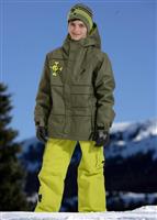 Boys Division Insulated Jacket (Army Twill Denim) - Alternate View