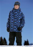 Boys Imperial Insulated Jacket (Royal Skurvy Check) - Alternate View