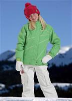 Girls Lumina Insulated Jacket (Apple Linen) - Alternate View